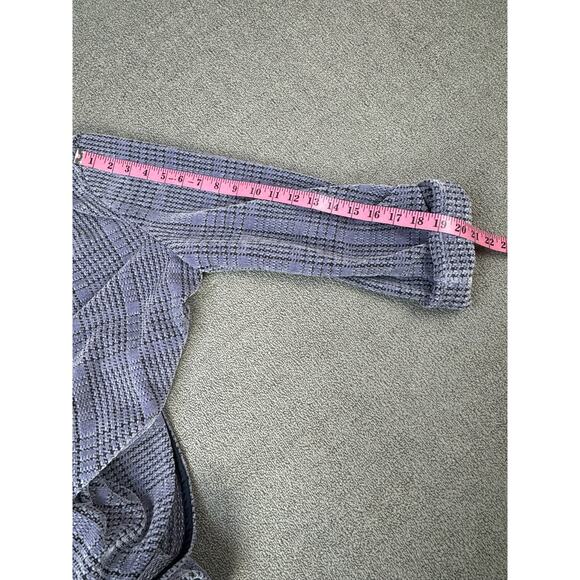 Soft Surroundings Shacket Cardigan Topper Blazer Houndstooth Purple XL - Picture 10 of 10